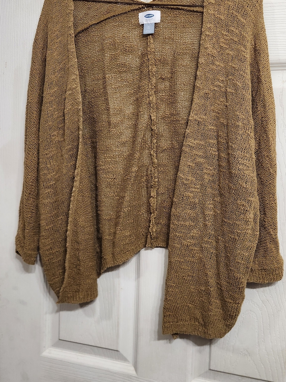 Old Navy Open-Front Draped Cardigan - Camel Brown